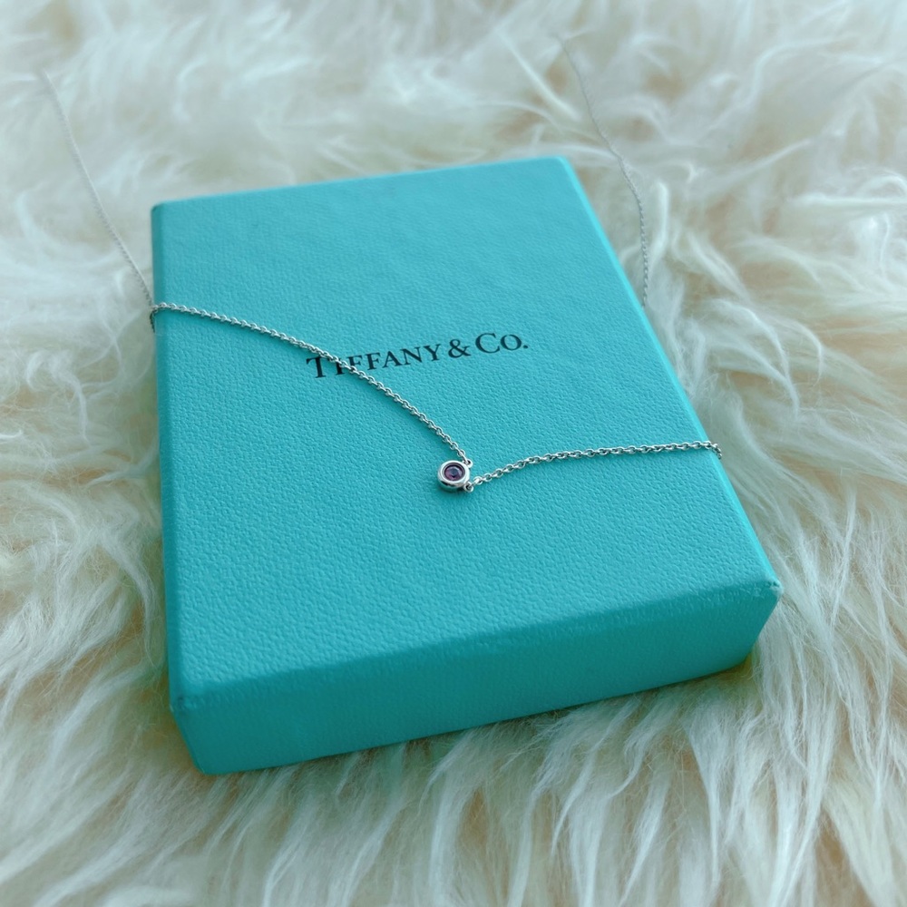 Tiffany & Co Elsa Peretti Pink Sapphire Necklace